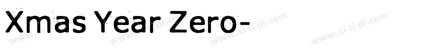 Xmas Year Zero字体转换